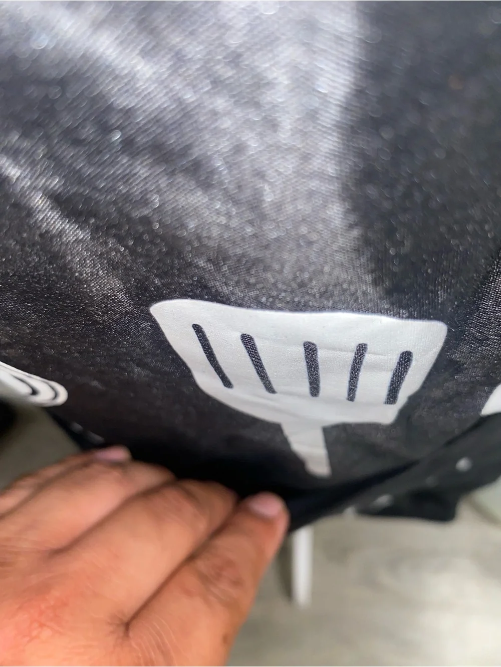 Black 'Cooking' Kitchen Apron with Utensil Design